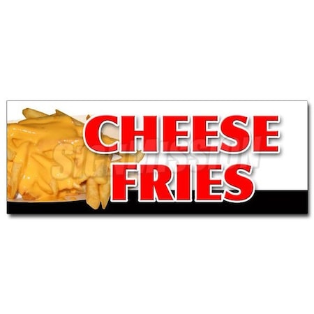 CHEESE FRIES DECAL Sticker French Fries Bacon Cheddar Cheese Ranch Melted